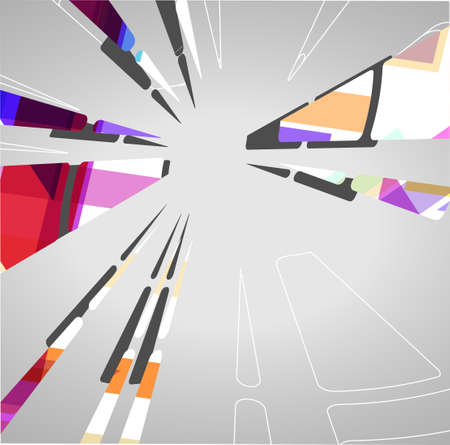 Futuristic background geometric illustration.のイラスト素材