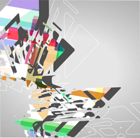 Futuristic background geometric illustration.のイラスト素材