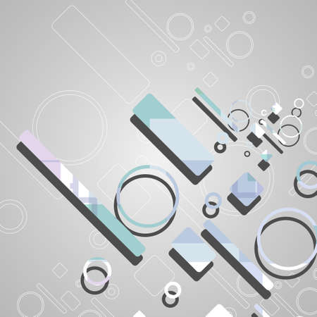 Colorful abstract circles background dynamic illustration.のイラスト素材