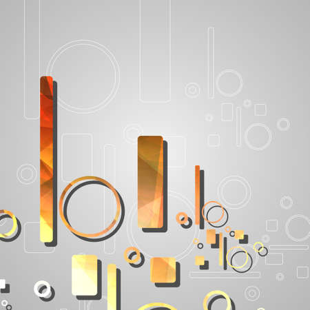 Colorful abstract circles backgroundのイラスト素材