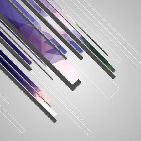 Abstract futuristic geometric shapesのイラスト素材