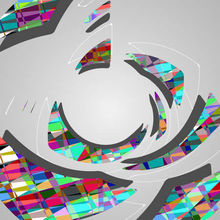 Abstract futuristic background, dynamic illustration.のイラスト素材