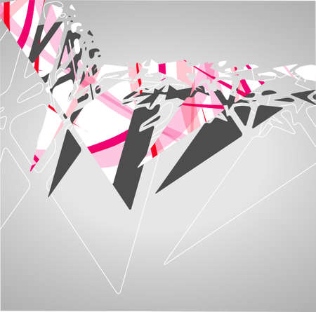 Futuristic background, geometric technology style illustration.のイラスト素材