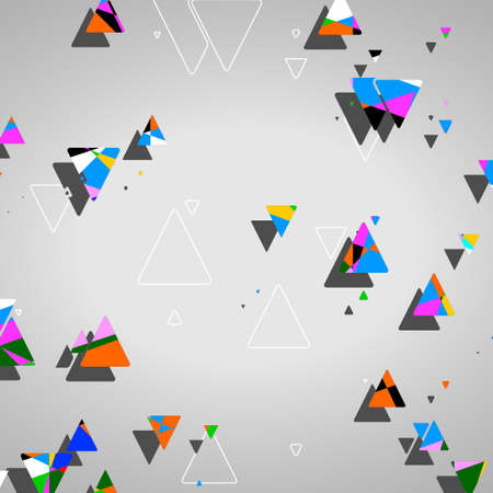 Abstract geometric shape dynamic illustration.のイラスト素材