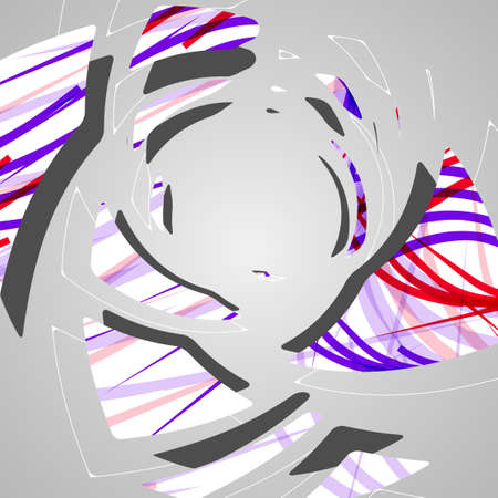 Abstract futuristic geometric shapes dynamic illustration.のイラスト素材