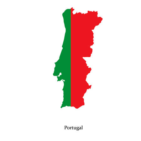 Map of Portugal for your design, concept Illustration.のイラスト素材