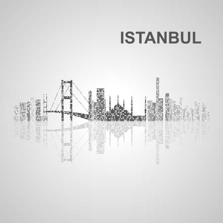 Istanbul skyline  for your design, concept Illustration.のイラスト素材