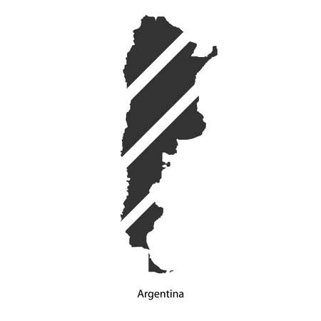 Map of Argentina  for your design, concept Illustration.のイラスト素材