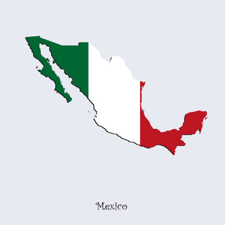 Map of Mexico  for your design, concept Illustration.のイラスト素材