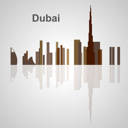 Dubai skyline for your design, concept Illustration.のイラスト素材