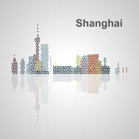 Singapore skyline for your design, concept Illustration.のイラスト素材