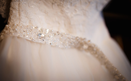 the bride's wedding dressの写真素材
