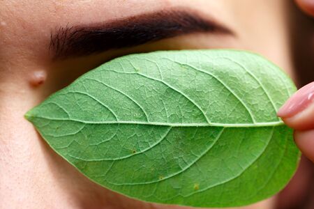 Correction wide eyebrowsの写真素材