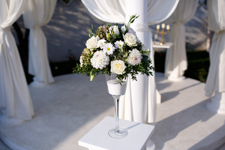 on-site registration the wedding ceremonyの写真素材