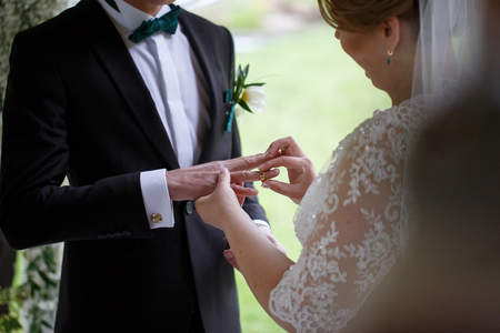 wedding ceremony wedding coupleの写真素材