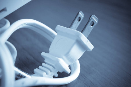 Electrical outlet and electric plugの写真素材