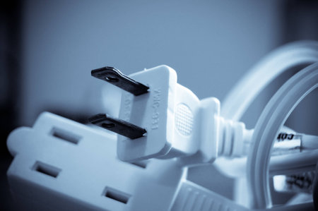 Electrical outlet and electric plugの写真素材