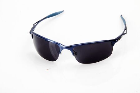 Stylish sunglasses for men isolated white backgroundの写真素材