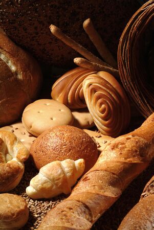 Assorted bread still life