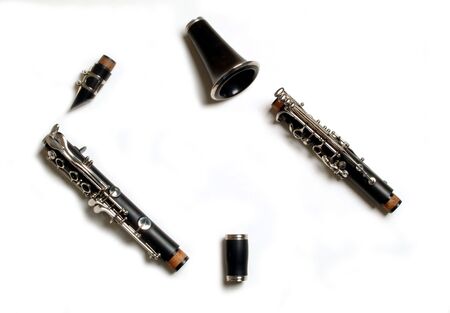 different parts of a clarinetの写真素材