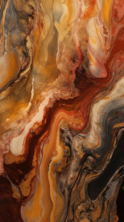 Marble abstract acrylic background. Marbling artwork texture. Agate ripple pattern. Gold powder.の素材