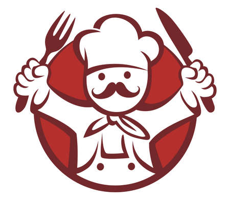 CHEF ILLUSTRATION CIRCLEのイラスト素材