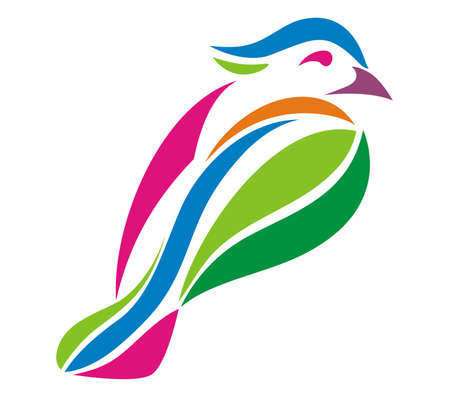 bird colorfulのイラスト素材