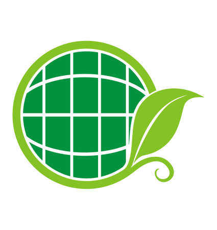 leaf globeのイラスト素材