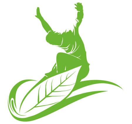 leaf surfのイラスト素材