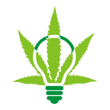 light bulb marijuanaのイラスト素材