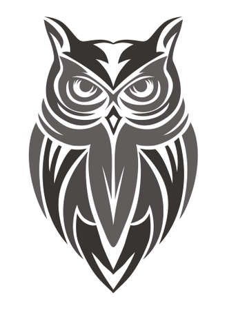 owl abstract vector designのイラスト素材