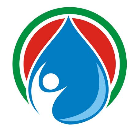 water circle redのイラスト素材