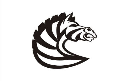 horse Zebra Headのイラスト素材
