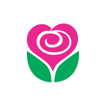 rose heart abstractのイラスト素材