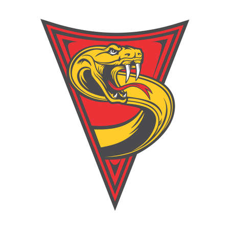 snake emblem triangleのイラスト素材