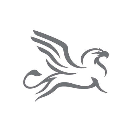 Griffin abstract grayのイラスト素材