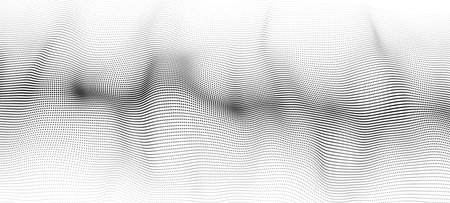 Abstract background of moving dots. vector 3d illustration.のイラスト素材