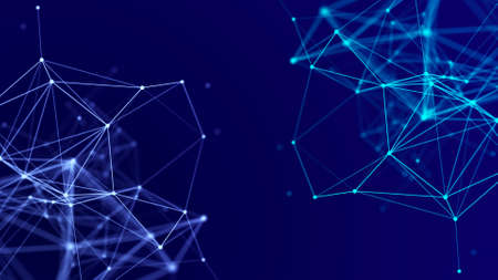 network connection structure. Big data visualization. digital background. 3d.