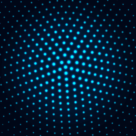 Halftone dot texture on blue background. Design element for web banners, wallpapers, postcards. vector illustration.のイラスト素材