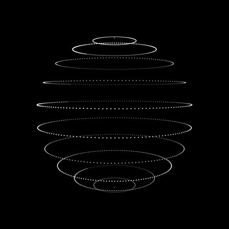 Abstract sphere from dots. technological background. Analysis of virtual reality. vector...