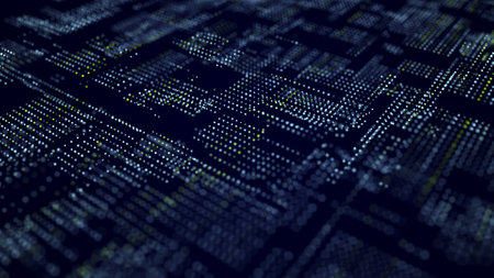 complex schemes. Abstract digital background. Scientific and technical networks Big Data Link 3Dの写真素材