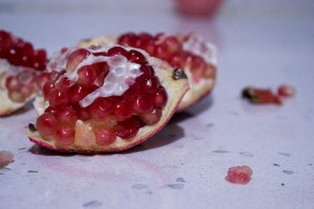 pomegranate is a very useful fruit in the winter seasonの写真素材