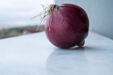 Onion is a natural medicine against diseases like influenzaの写真素材