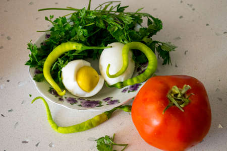 Breakfast is important, eggs are delicious at breakfastの写真素材