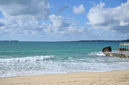 Platis gialos beach Kefalonia Greeceの写真素材