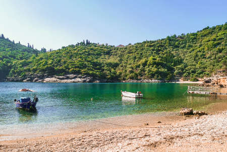 Sarakiniko beach in Ithacaの写真素材