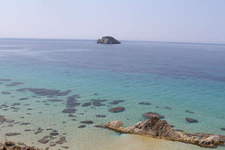 Paliolinos beach in Kefalonia Greeceの写真素材