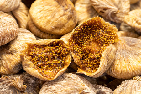 dry fig. healthy foods. close-upの写真素材