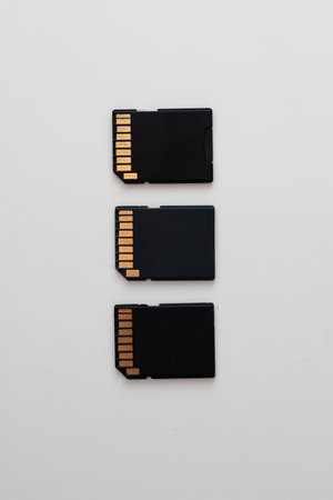 SD card on white background