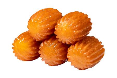 Tulumba dessert. Ramadan sweets. Traditional Turkish cuisine delicacies. Tulumba dessert with syrup...
